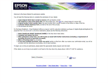 Tablet Screenshot of epson.my-rebate.com
